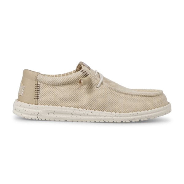 Hey Dude - Slip on beige Wally Stretch Sox elasticizzata ultra leggera per uomo