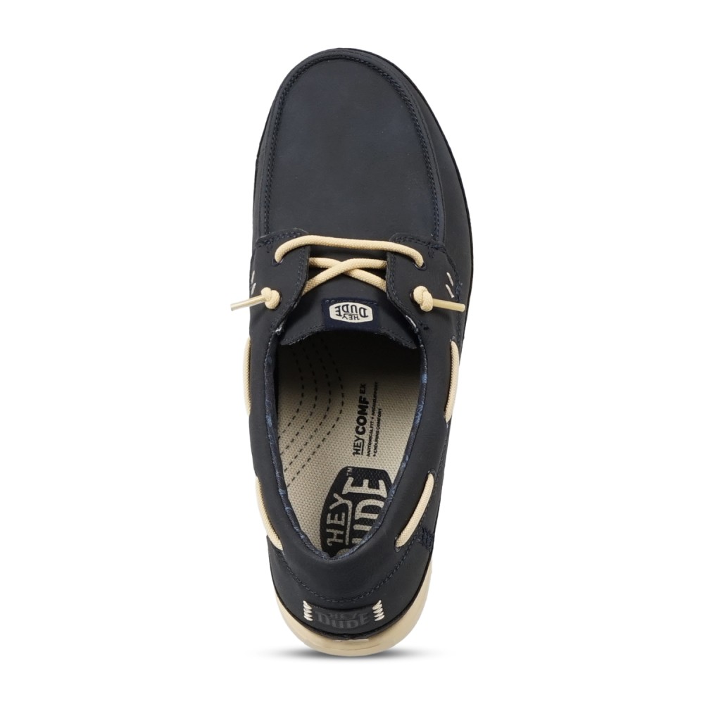 Hey Dude - Slip on blu Harbor Lo Classic in ecopelle per uomo | hd 45139/4zq