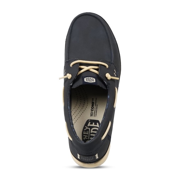 Hey Dude - Slip on blu Harbor Lo Classic in ecopelle per uomo | hd 45139/4zq