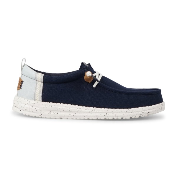 Hey Dude - Slip on blu Wally Summer Linen con contrasto per uomo | hd 43086-4ux