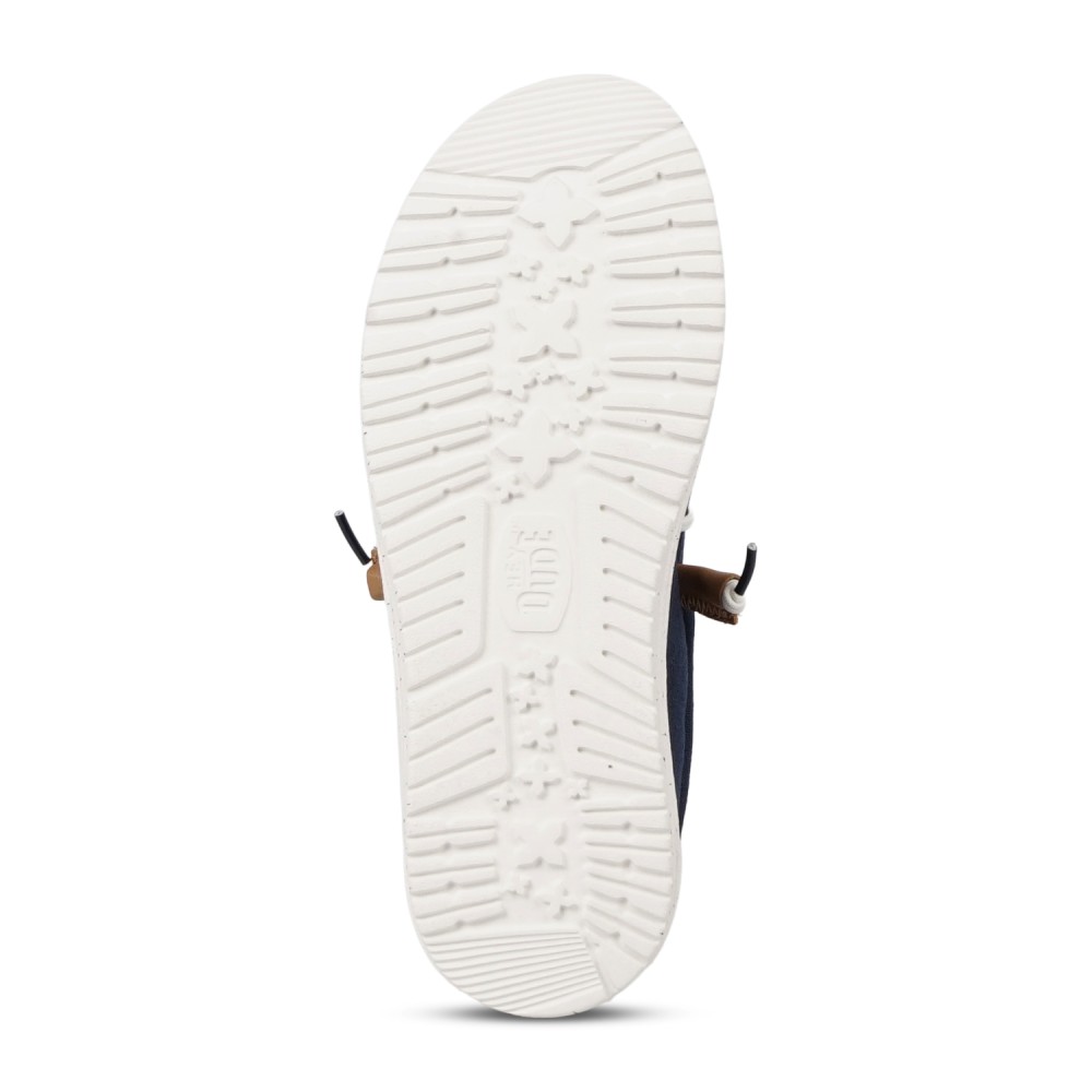 Hey Dude - Slip on blu Wally Summer Linen con contrasto per uomo | hd 43086-4ux