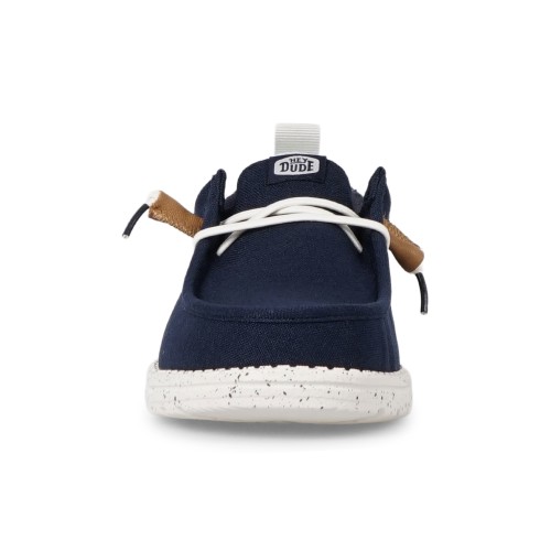 Hey Dude - Slip on blu Wally Summer Linen con contrasto per uomo | hd 43086-4ux 2