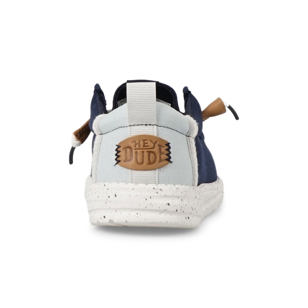 Hey Dude - Slip on blu Wally Summer Linen con contrasto per uomo | hd 43086-4ux