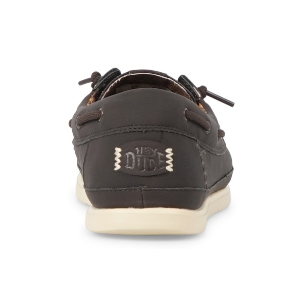Hey Dude - Slip on marrone Harbor Lo Classic in ecopelle per uomo | hd