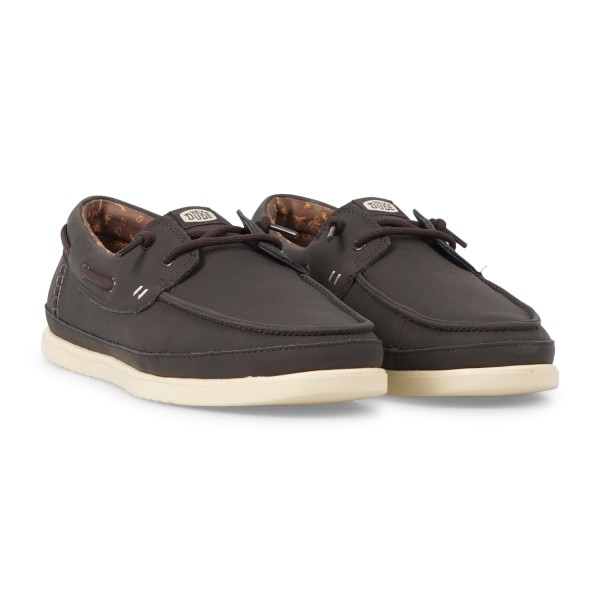 Hey Dude - Slip on marrone Harbor Lo Classic in ecopelle per uomo | hd