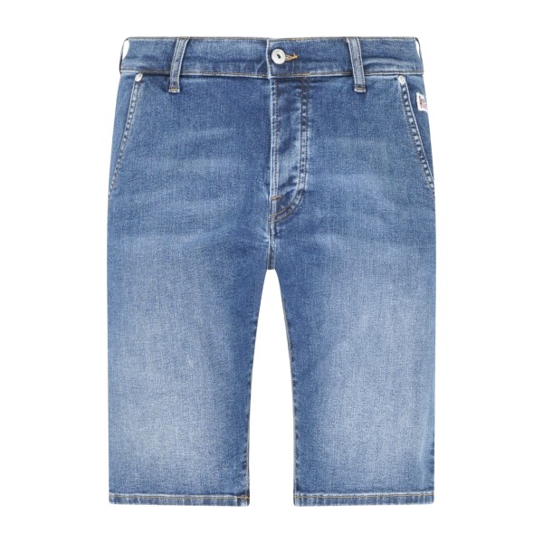Roy Roger's - Bermuda denim medio Luke tasca a filo slim fit per uomo |