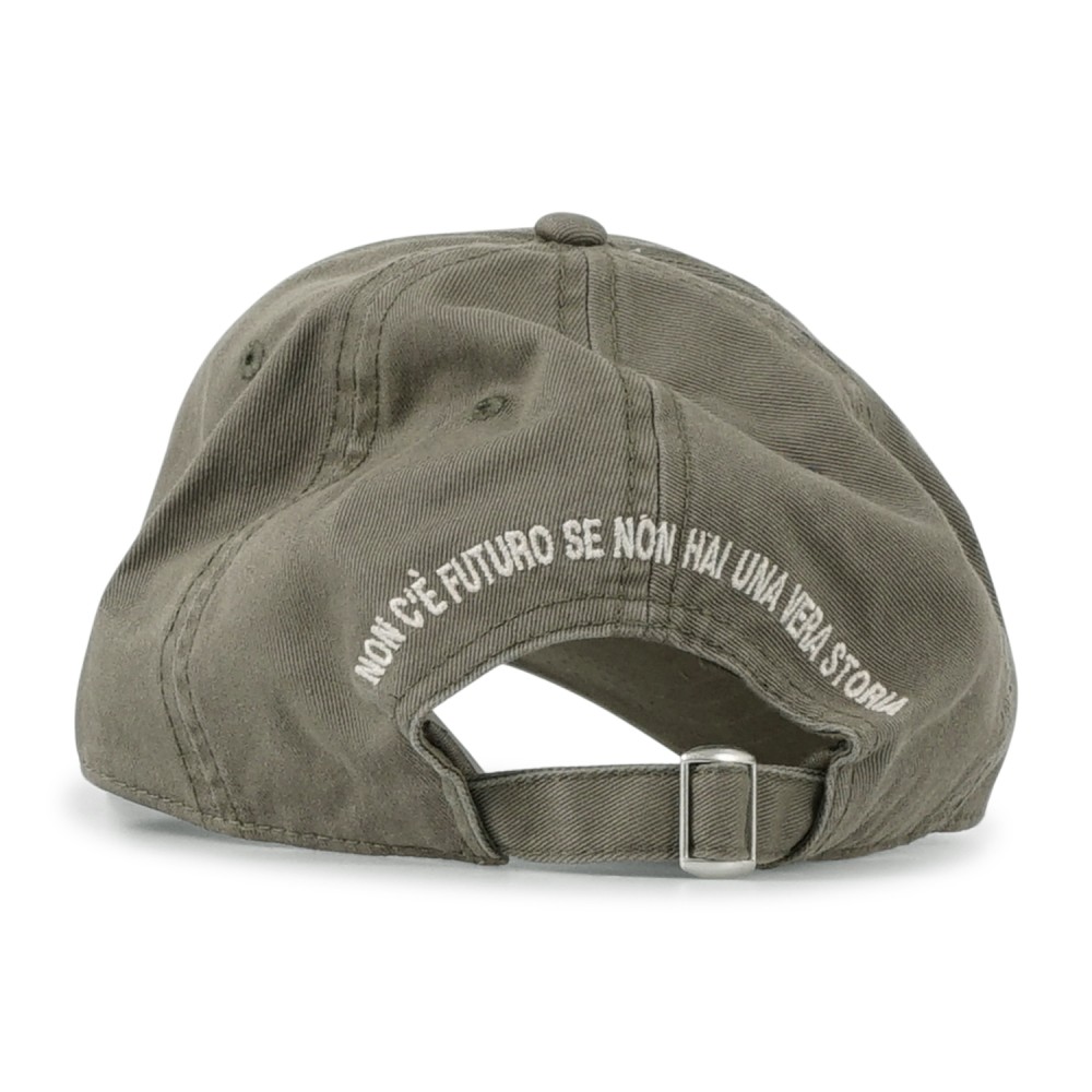 Roy Roger's - Cappello verde con visiera con patch logo ricamata per uomo |
