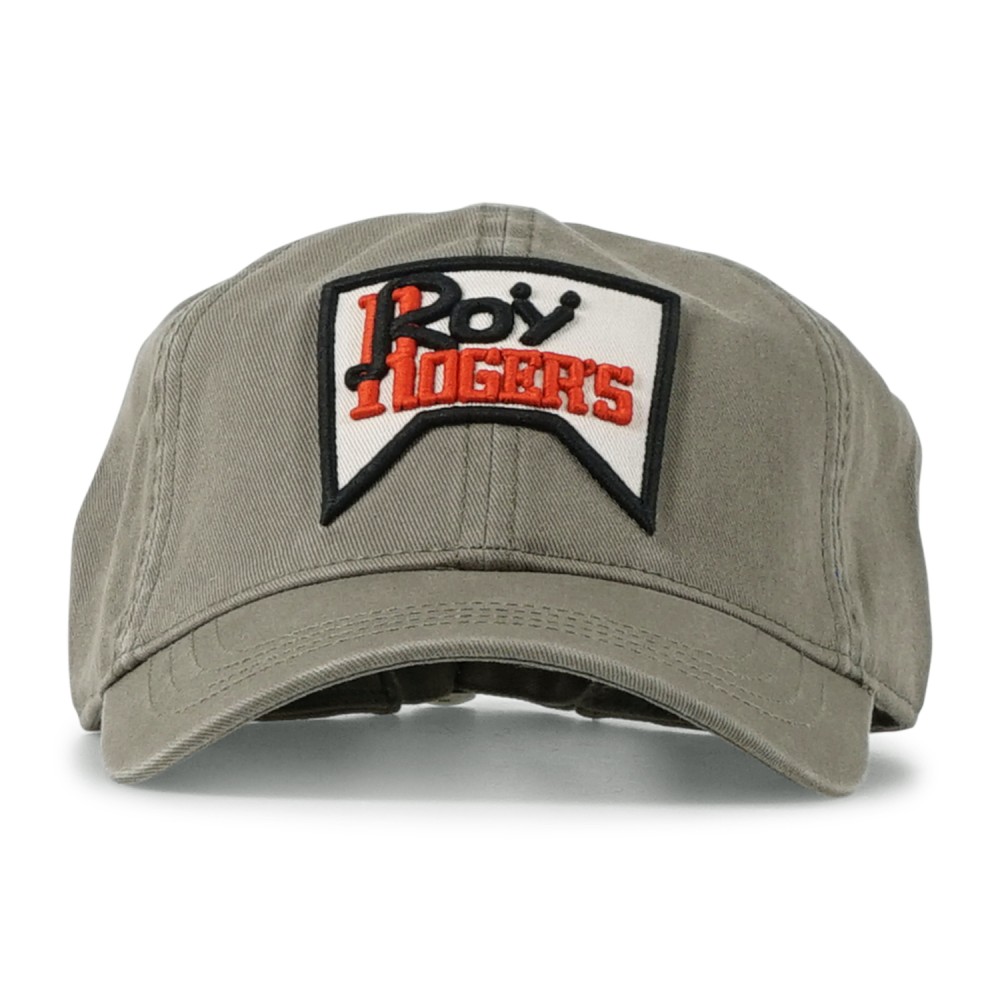 Roy Roger's - Cappello verde con visiera con patch logo ricamata per uomo |