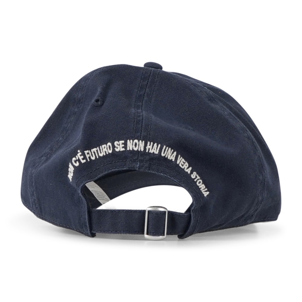 Roy Roger's - Cappello blu con visiera con patch logo ricamata per uomo |