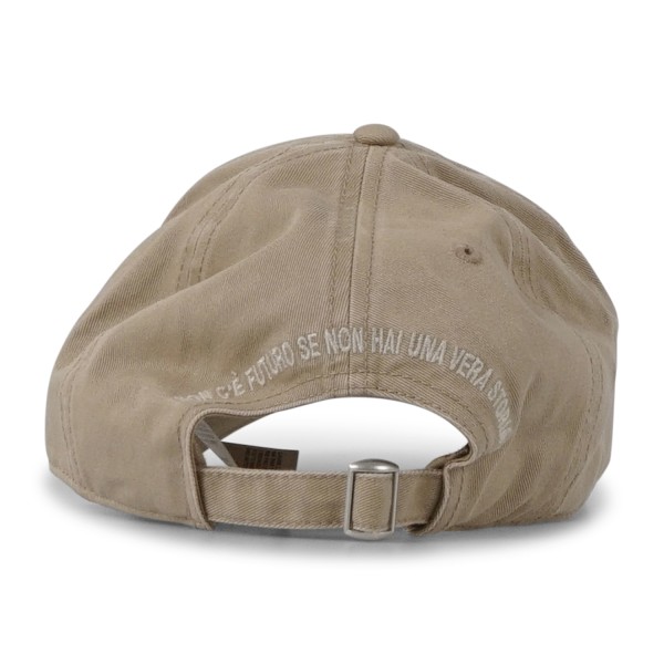 Roy Roger's - Cappello beige con visiera con patch logo ricamata per uomo |