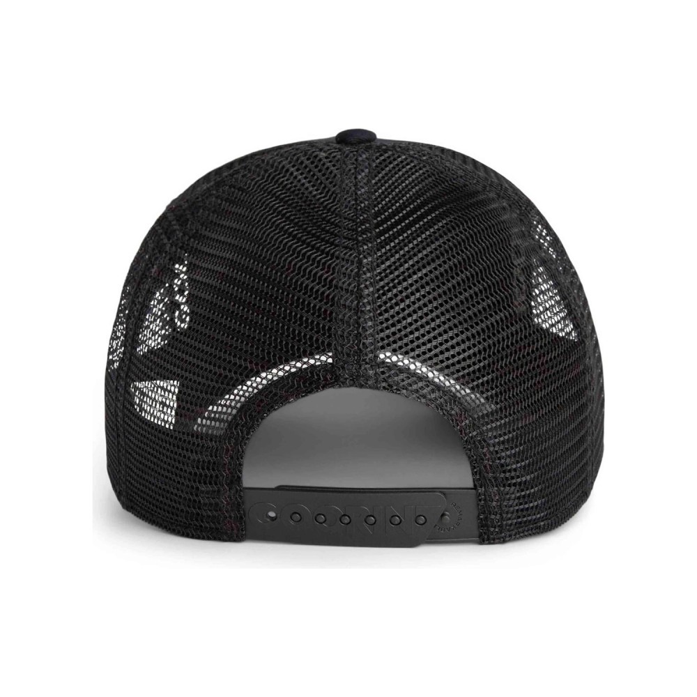 Goorin Bros. - Cappello nero con visiera e retro in retina con patch Stallon