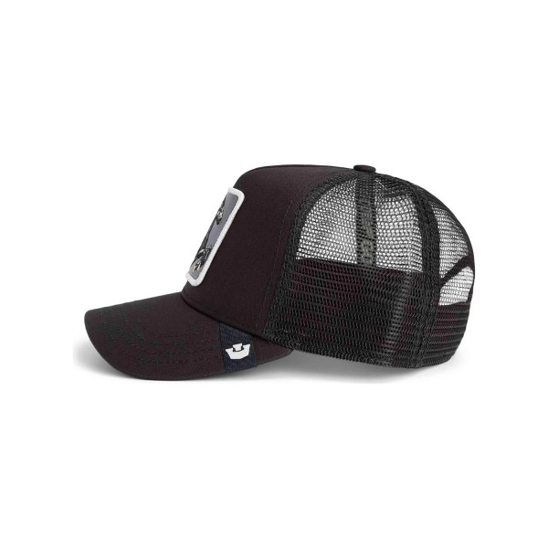 Goorin Bros. - Cappello nero con visiera e retro in retina con patch Stallon