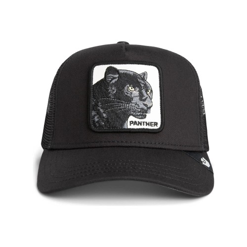 Goorin Bros. - Cappello nero con visiera e retro in retina con patch Panther