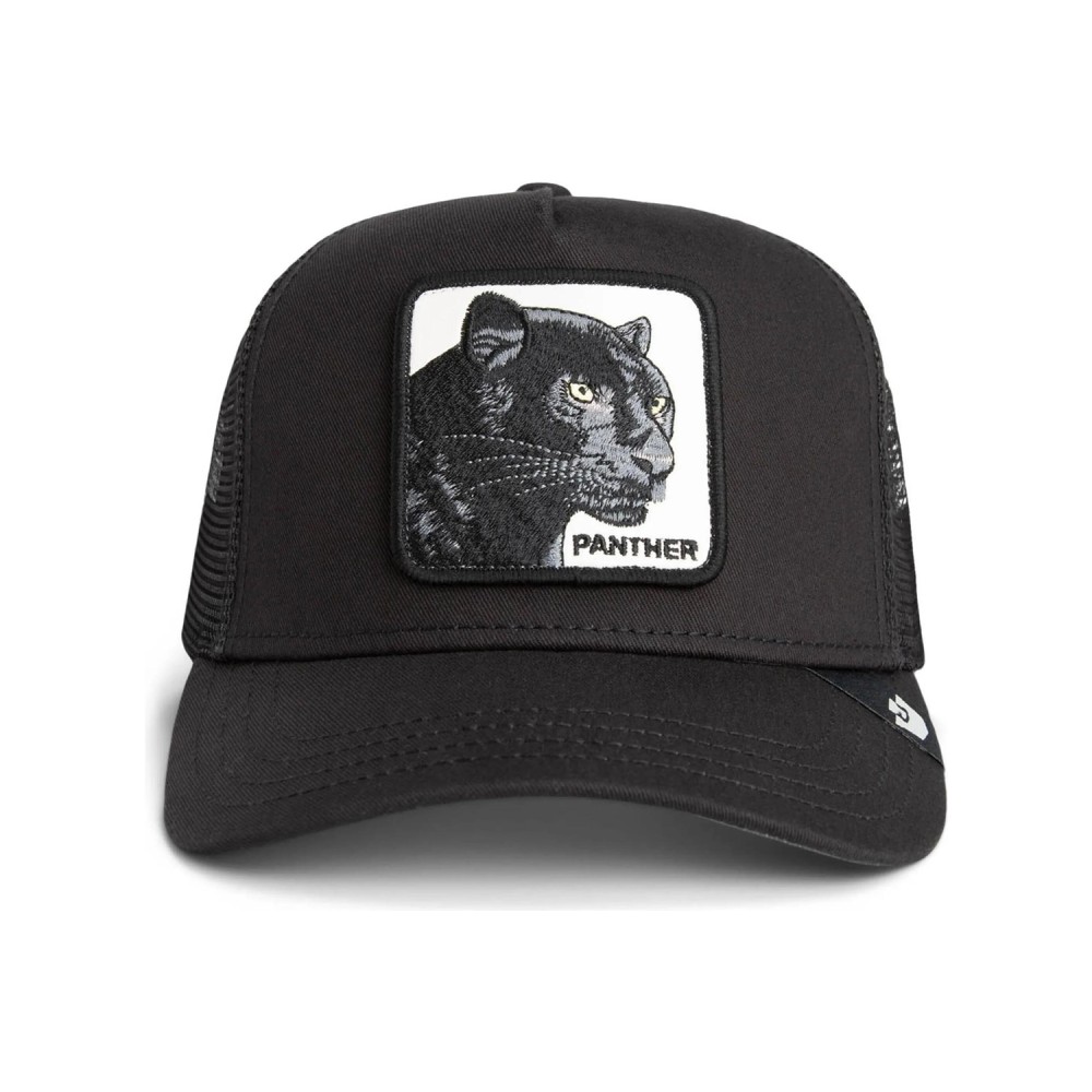 Goorin Bros. - Cappello nero con visiera e retro in retina con patch Panther