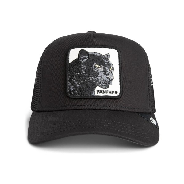 Goorin Bros. - Cappello nero con visiera e retro in retina con patch Panther