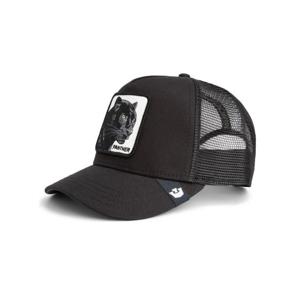 Goorin Bros. - Cappello nero con visiera e retro in retina con patch Panther