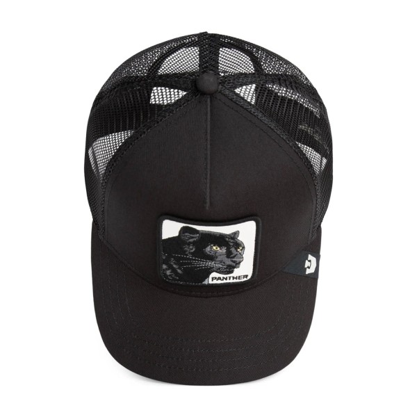 Goorin Bros. - Cappello nero con visiera e retro in retina con patch Panther