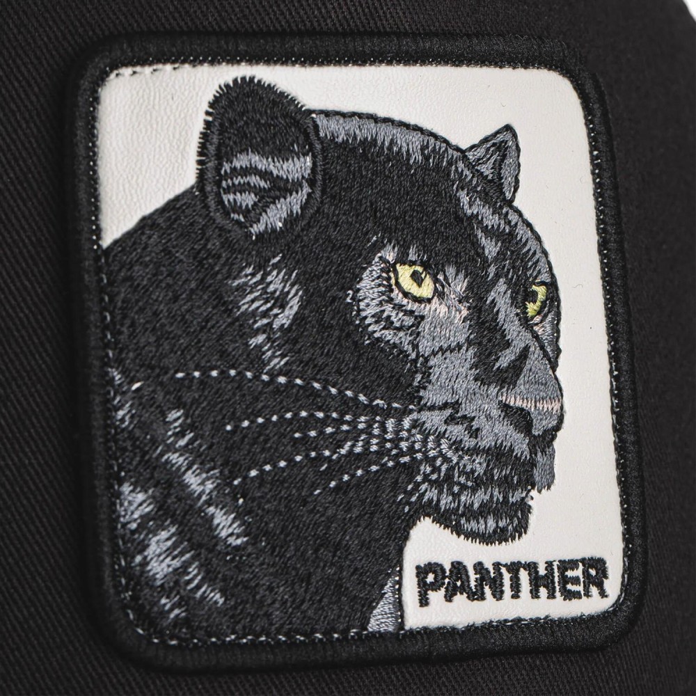 Goorin Bros. - Cappello nero con visiera e retro in retina con patch Panther