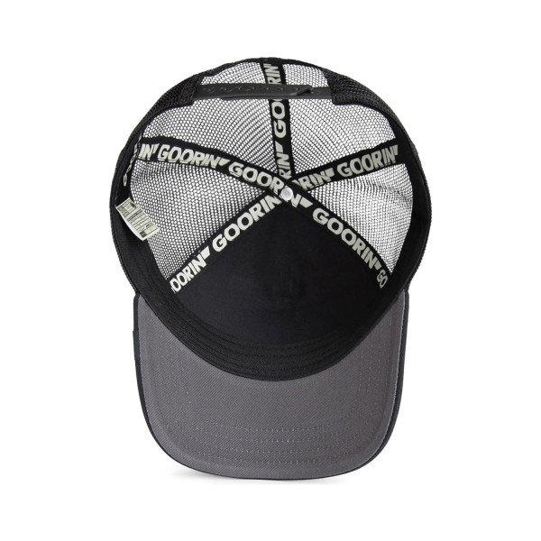 Goorin Bros. - Cappello nero con visiera e retro in retina con patch Lone Wolf