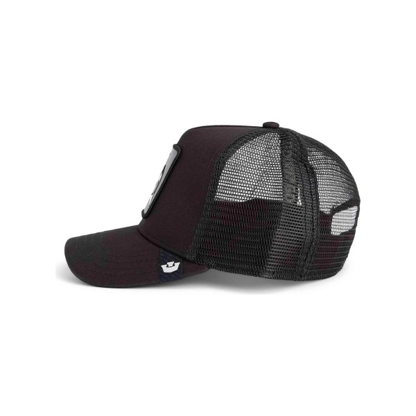 Goorin Bros. - Cappello nero con visiera e retro in retina con patch Killer per