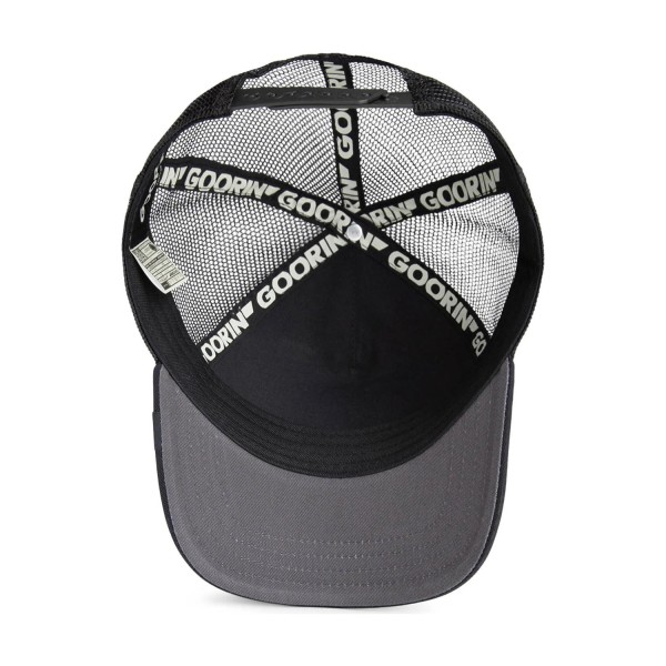 Goorin Bros. - Cappello nero con visiera e retro in retina con patch Freedom
