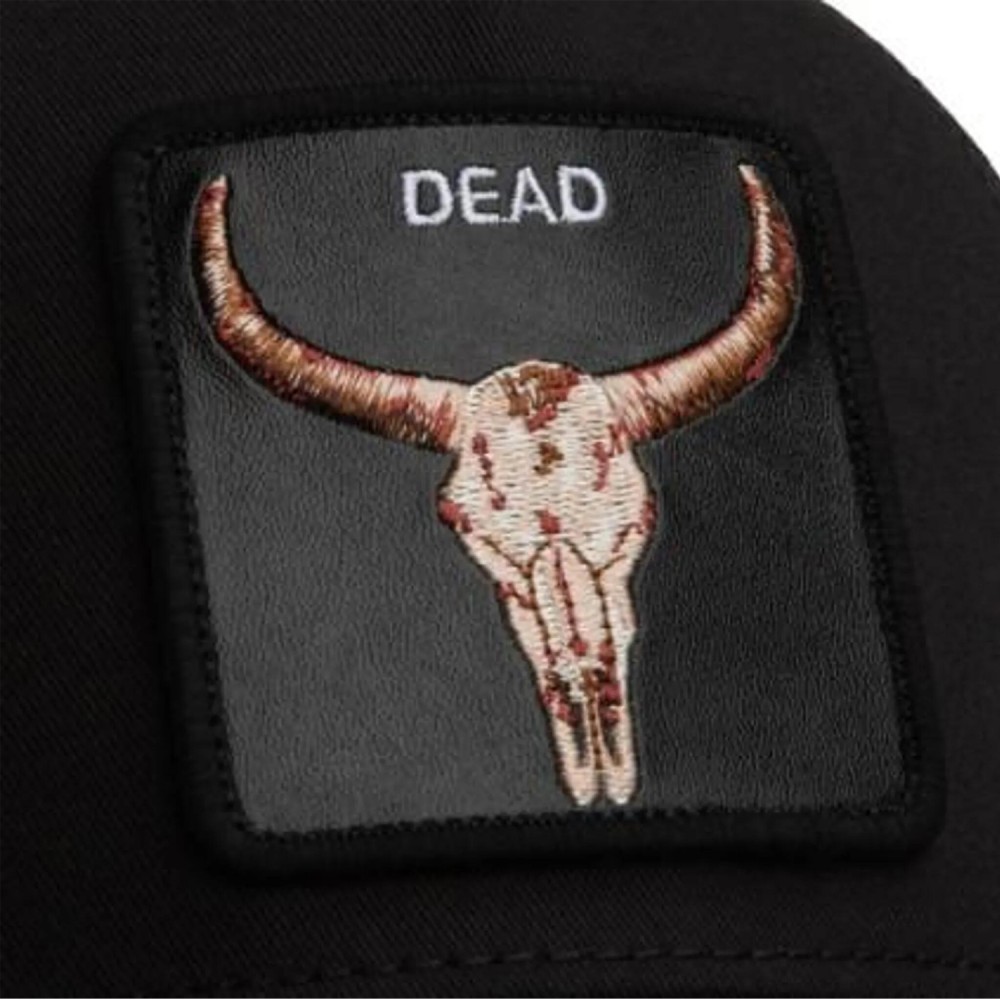 Goorin Bros. - Cappello nero con visiera e retro in retina con patch Dead per