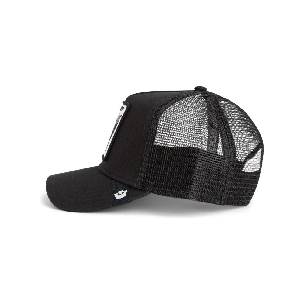 Goorin Bros. - Cappello nero con visiera e retro in retina con patch Black