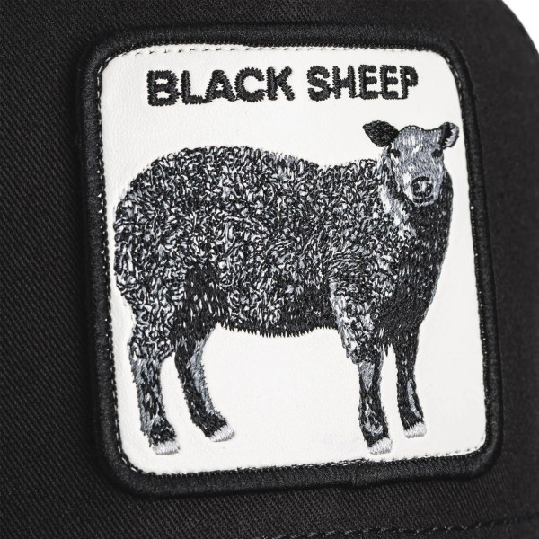 Goorin Bros. - Cappello nero con visiera e retro in retina con patch Black