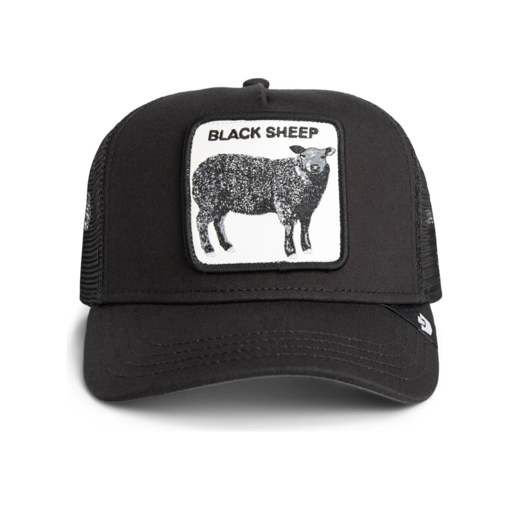 Goorin Bros. - Cappello nero con visiera e retro in retina con patch Black