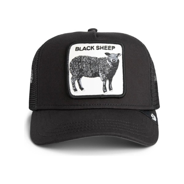 Goorin Bros. - Cappello nero con visiera e retro in retina con patch Black