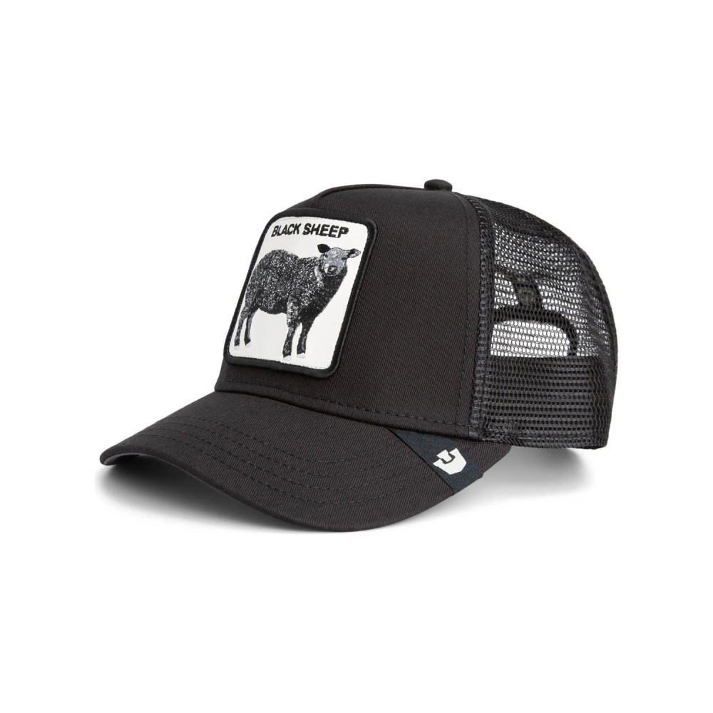 Goorin Bros. - Cappello nero con visiera e retro in retina con patch Black