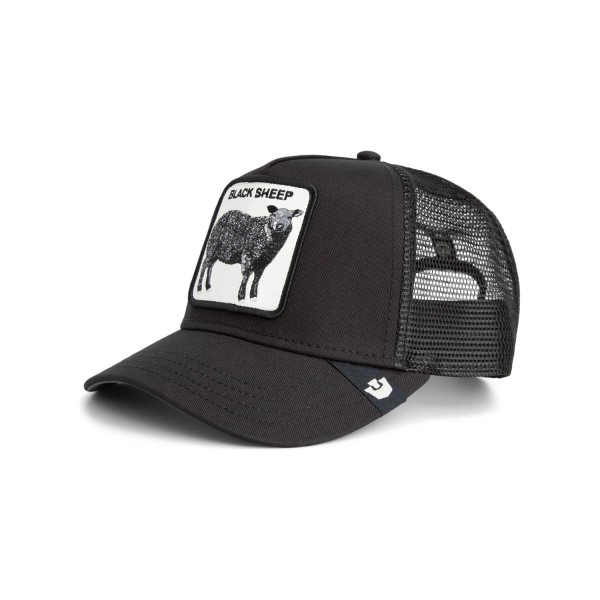 Goorin Bros. - Cappello nero con visiera e retro in retina con patch Black