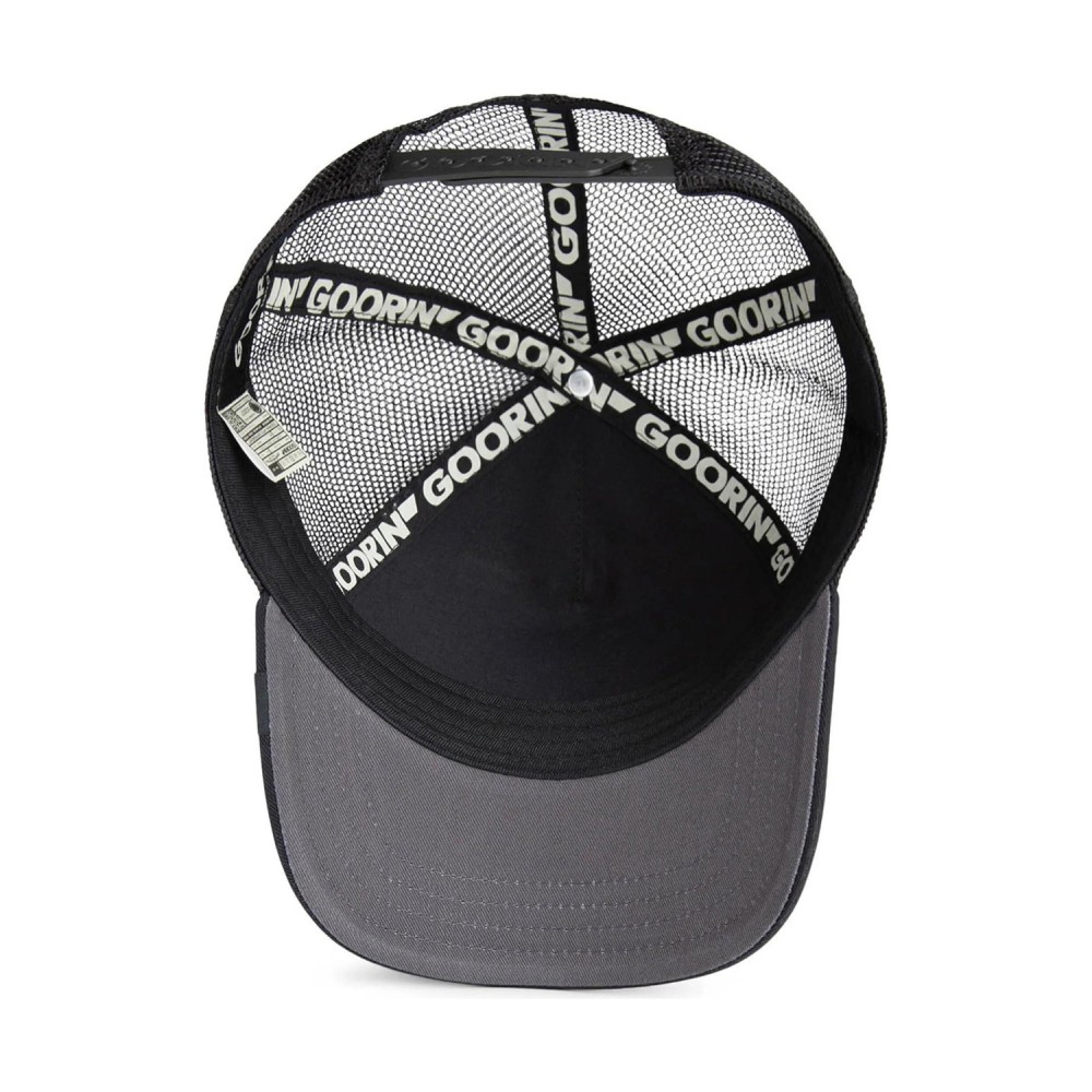 Goorin Bros. - Cappello nero con visiera e retro in retina con patch Black