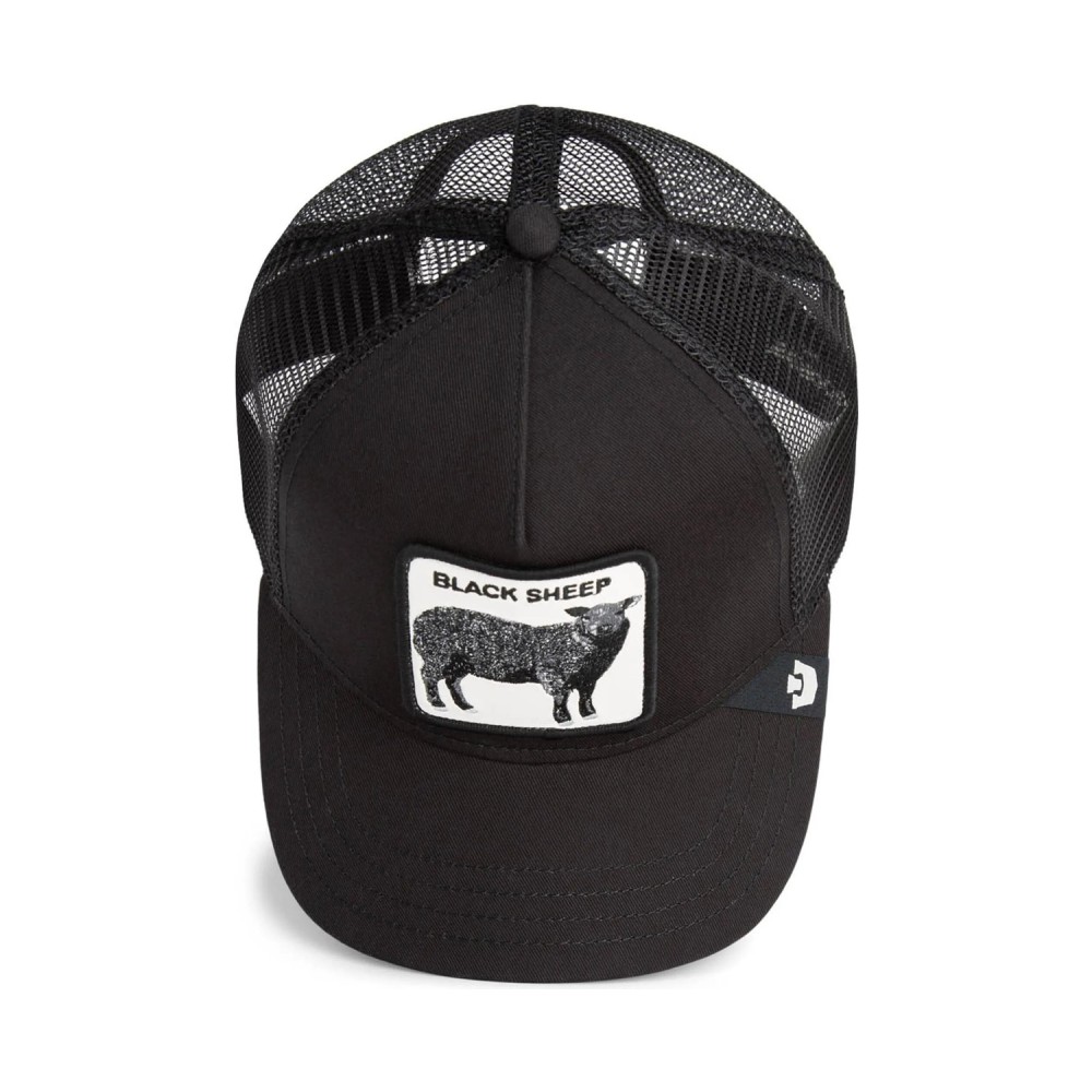 Goorin Bros. - Cappello nero con visiera e retro in retina con patch Black