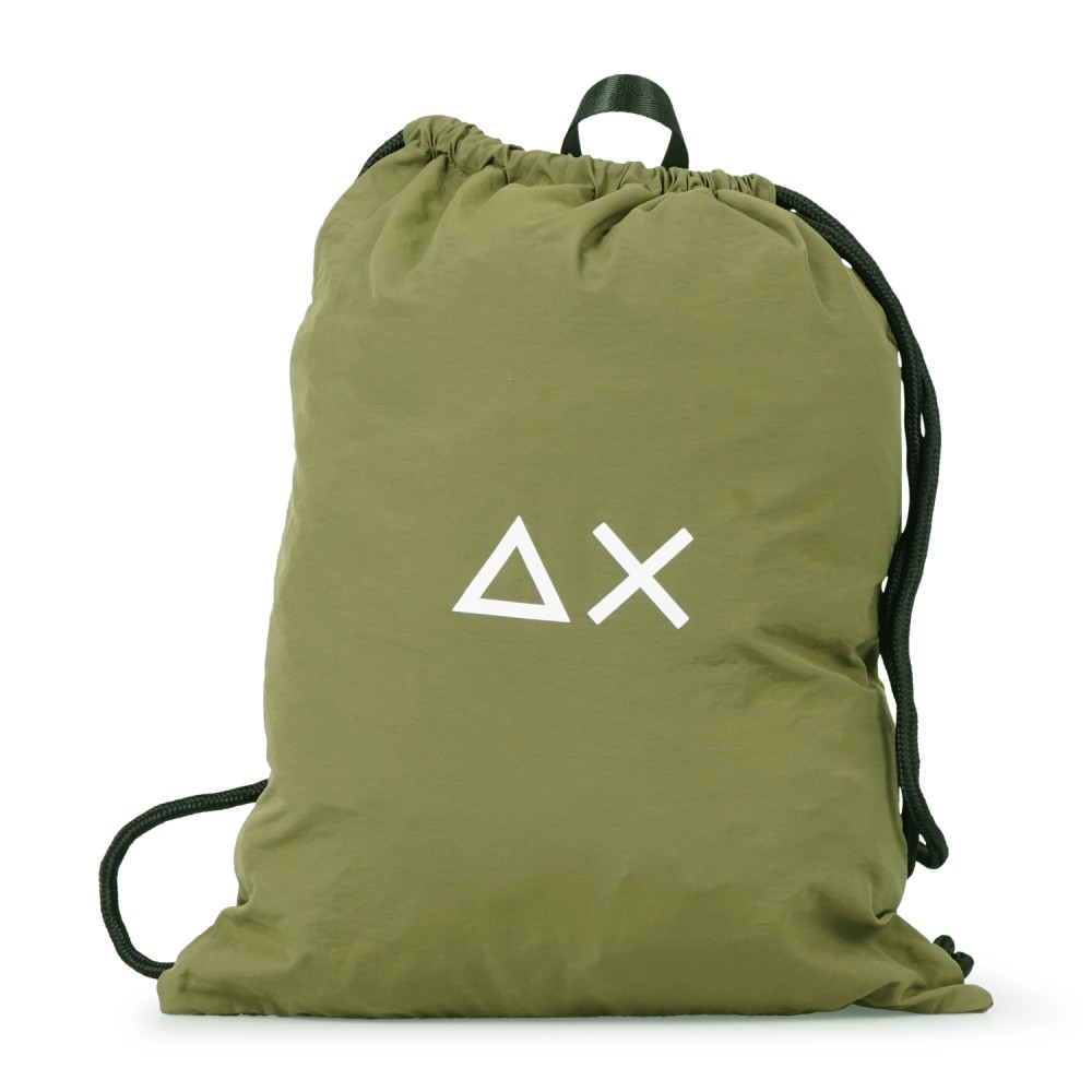 Sun68 - Zaino small verde con logo per uomo | w36103 74 militare scuro