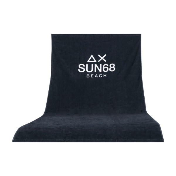 Sun68 - Telo mare blu con logo centrale a contrasto per uomo | x36121 07 navy