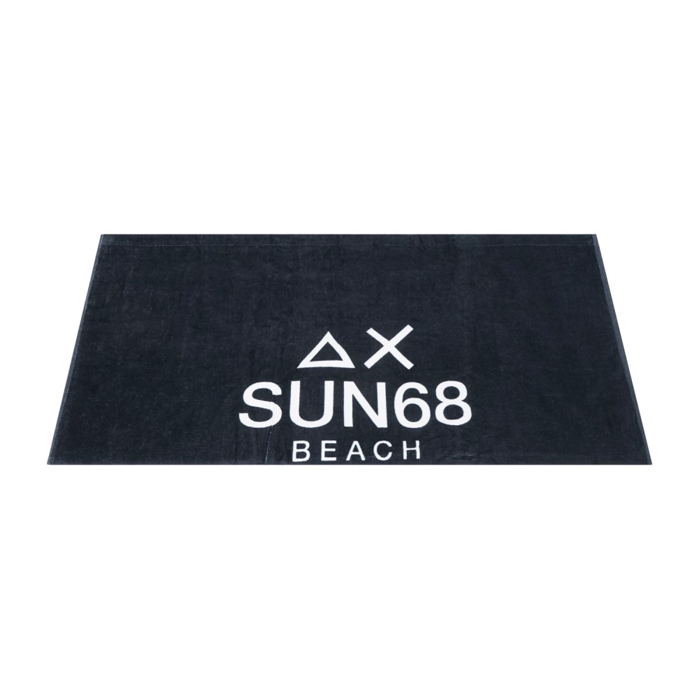 Sun68 - Telo mare blu con logo centrale a contrasto per uomo | x36121 07 navy