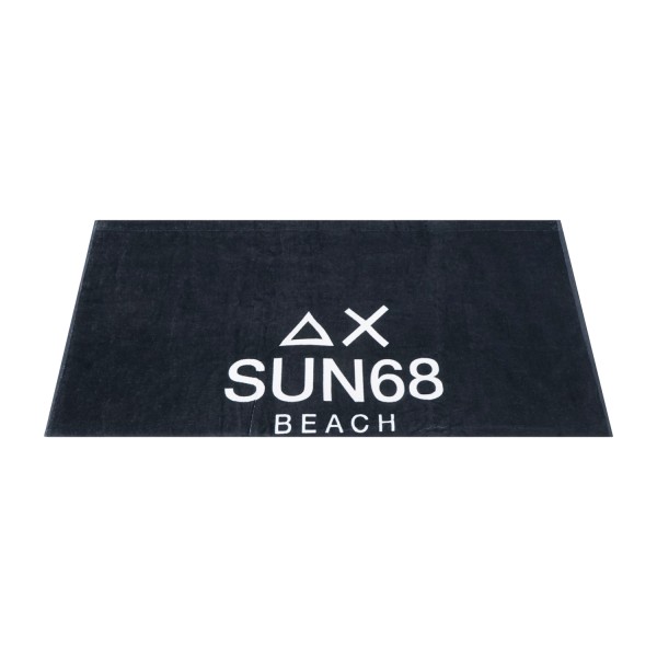 Sun68 - Telo mare blu con logo centrale a contrasto per uomo | x36121 07 navy
