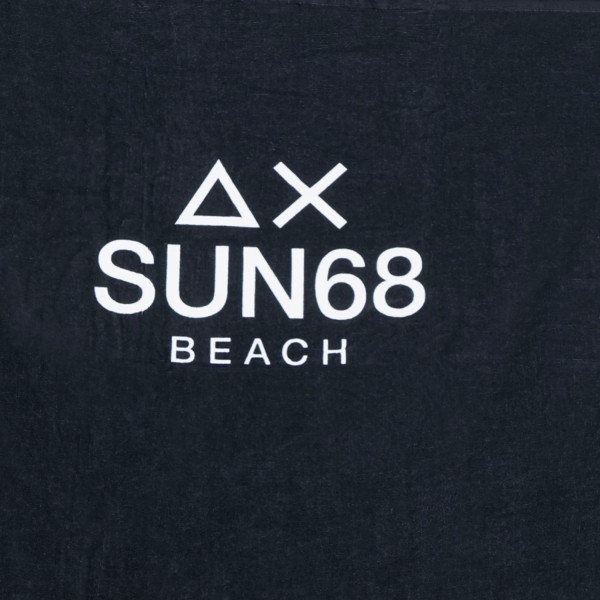 Sun68 - Telo mare blu con logo centrale a contrasto per uomo | x36121 07 navy