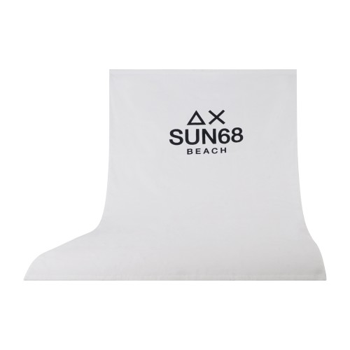 Sun68 - Telo mare bianco con logo centrale a contrasto per uomo | x36121 01