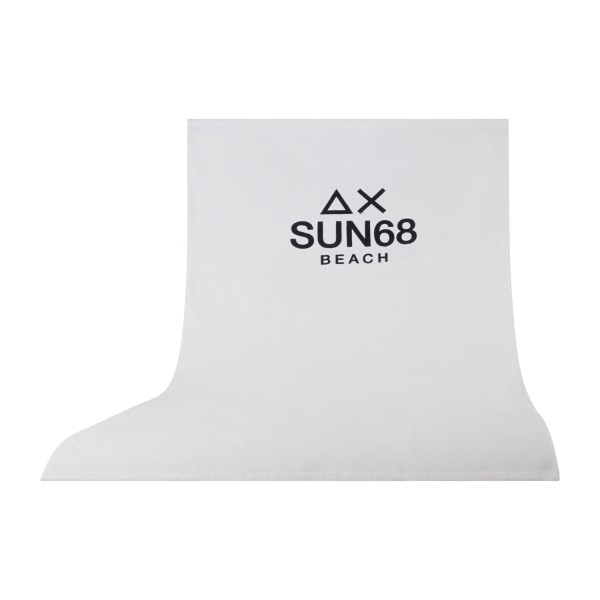 Sun68 - Telo mare bianco con logo centrale a contrasto per uomo | x36121 01
