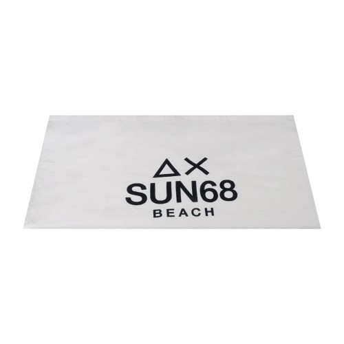 Sun68 - Telo mare bianco con logo centrale a contrasto per uomo | x36121 01 2