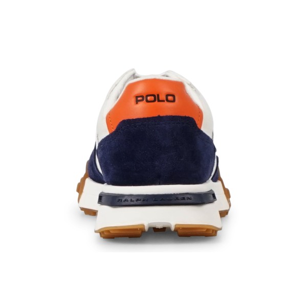 Polo Ralph Lauren - Sneakers bianca Eldridge in camoscio per uomo |