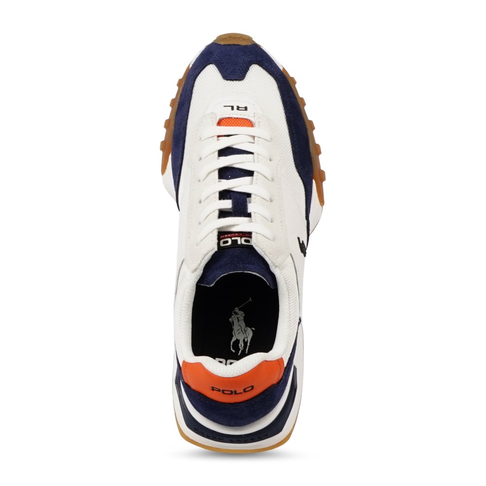 Polo Ralph Lauren - Sneakers bianca Eldridge in camoscio per uomo |