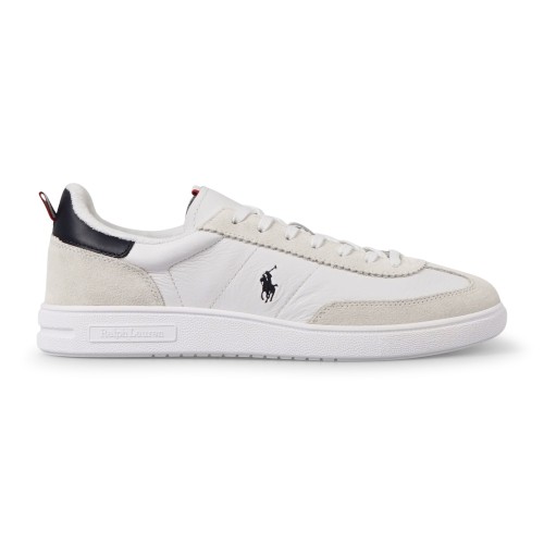 Polo Ralph Lauren - Sneakers bianca Bedford in pelle e camoscio per uomo |