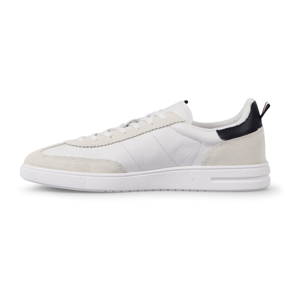 Polo Ralph Lauren - Sneakers bianca Bedford in pelle e camoscio per uomo |