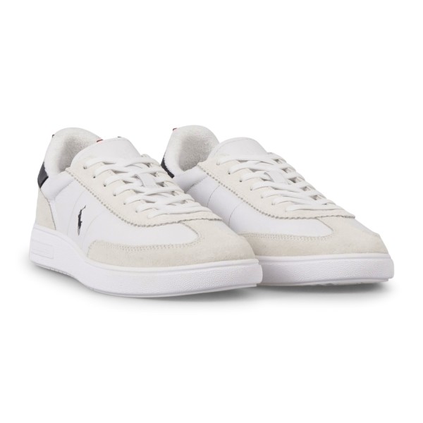 Polo Ralph Lauren - Sneakers bianca Bedford in pelle e camoscio per uomo |