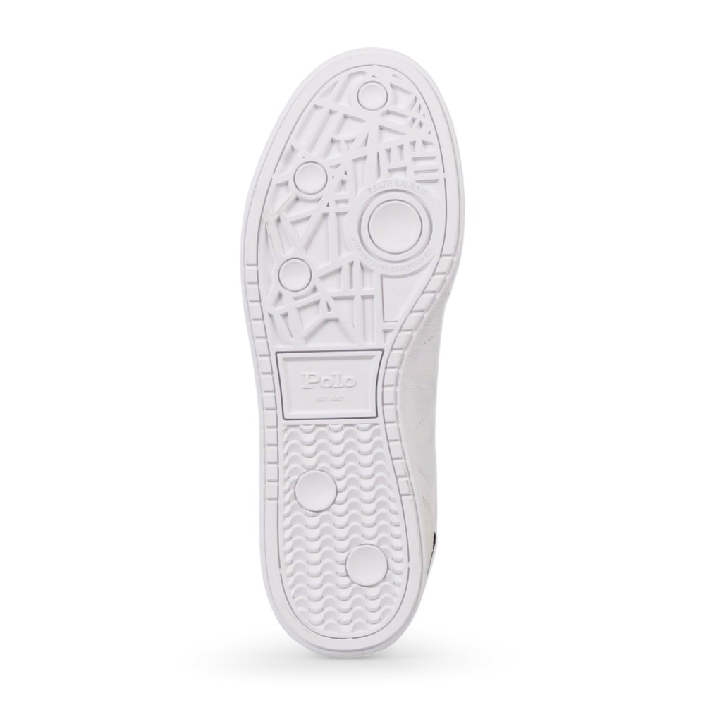Polo Ralph Lauren - Sneakers bianca Bedford in pelle e camoscio per uomo |