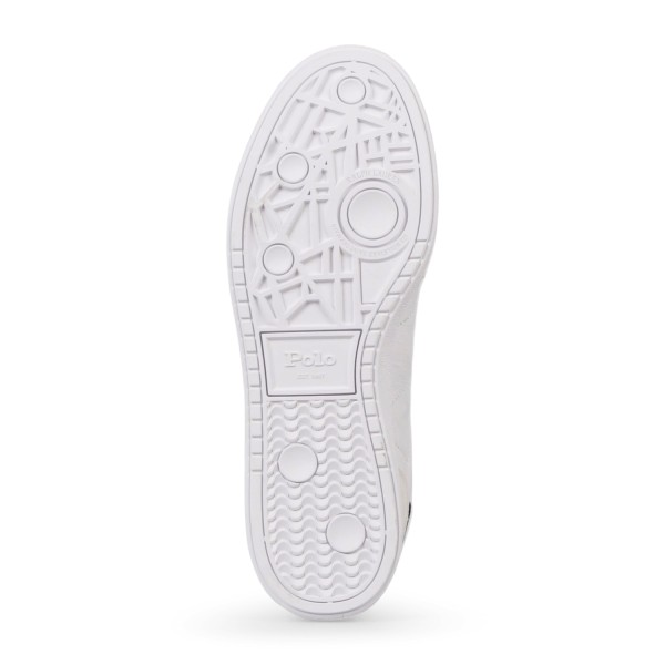 Polo Ralph Lauren - Sneakers bianca Bedford in pelle e camoscio per uomo |