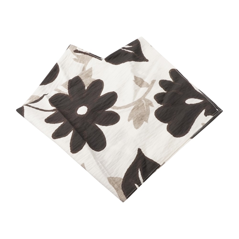 I'm Brian - Foulard beige a fantasia larga in cotone per uomo | fu3756 beige